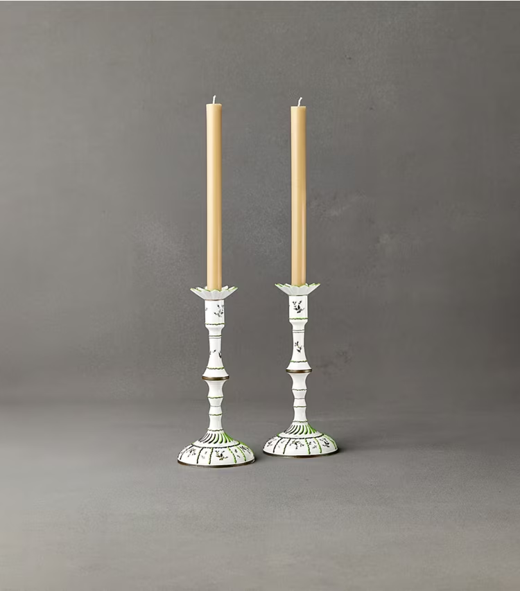 Jolie Fleur Candlesticks, Set Of 2 - Image 3