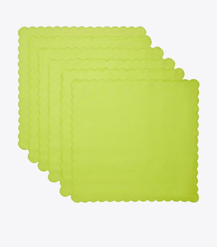 Scalloped Dinner Linen Napkin, Set Of 6 - Image 2