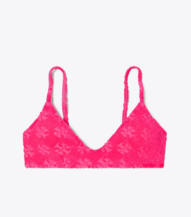 Terry Logo Bikini Top