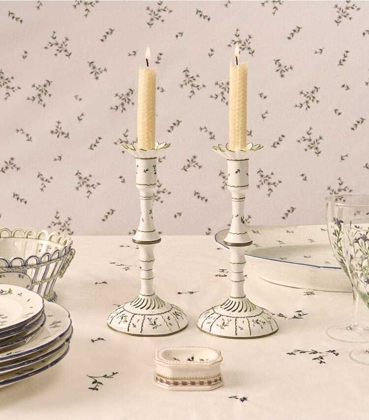 Jolie Fleur Embroidered Square Tablecloth - Image 3