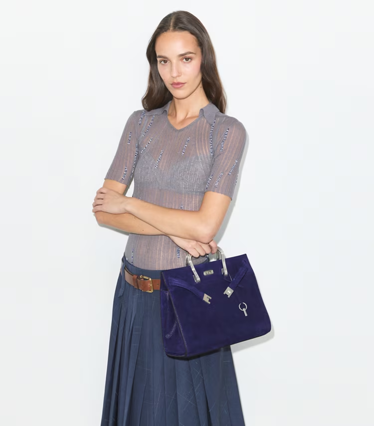 Soft Suede Lee Radziwill Bag - Image 2