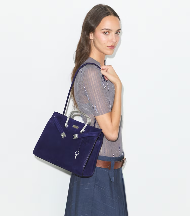 Soft Suede Lee Radziwill Bag - Image 3