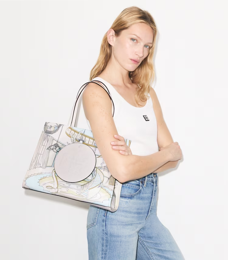 Small Ella Printed Tote - Image 2