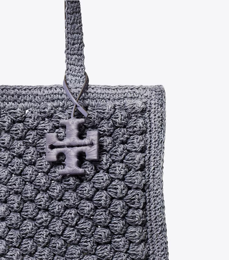 Small Ella Hand-Crocheted Popcorn Tote - Image 4