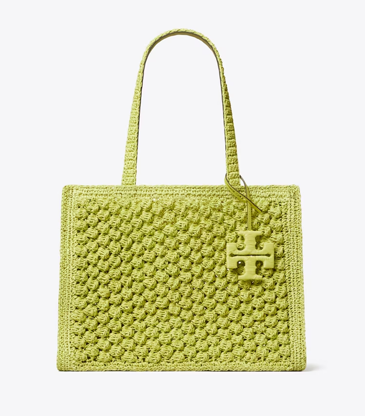 Small Ella Hand-Crocheted Popcorn Tote - Image 3
