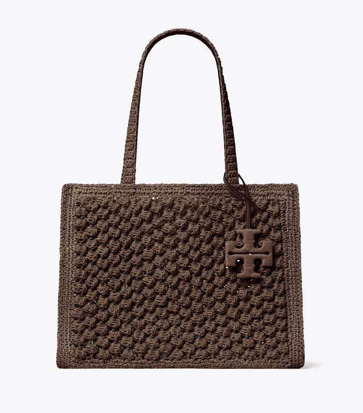 Small Ella Hand-Crocheted Popcorn Tote - Image 3