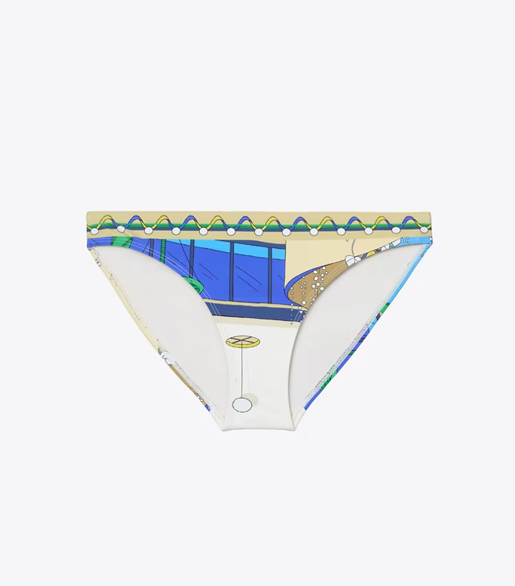 Printed Bikini Bottom