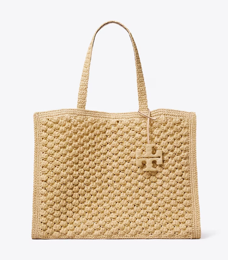 Large Ella Hand-Crocheted Popcorn Tote - Image 3