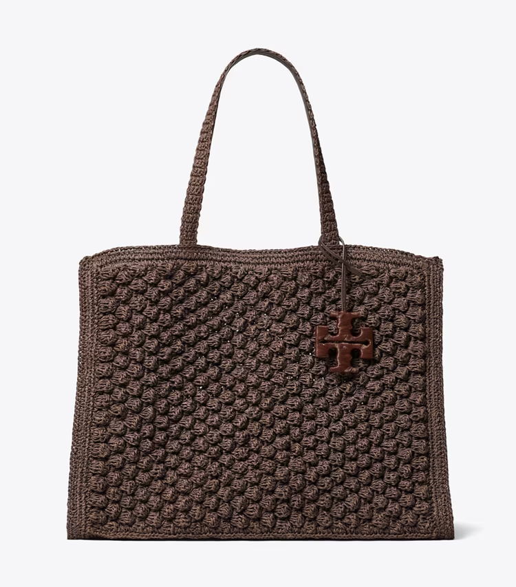 Large Ella Hand-Crocheted Popcorn Tote - Image 3