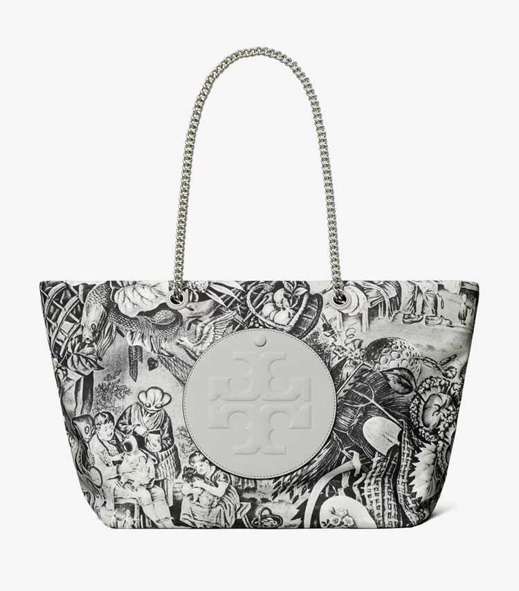 Ella Printed Chain Tote - Image 3