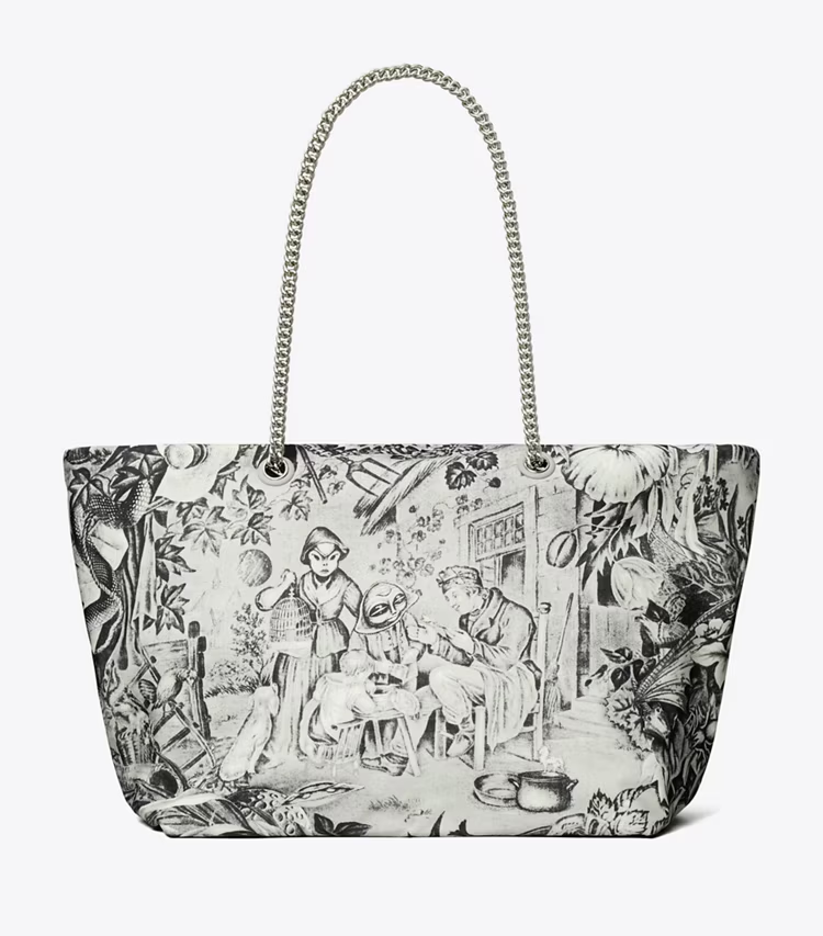 Ella Printed Chain Tote - Image 4