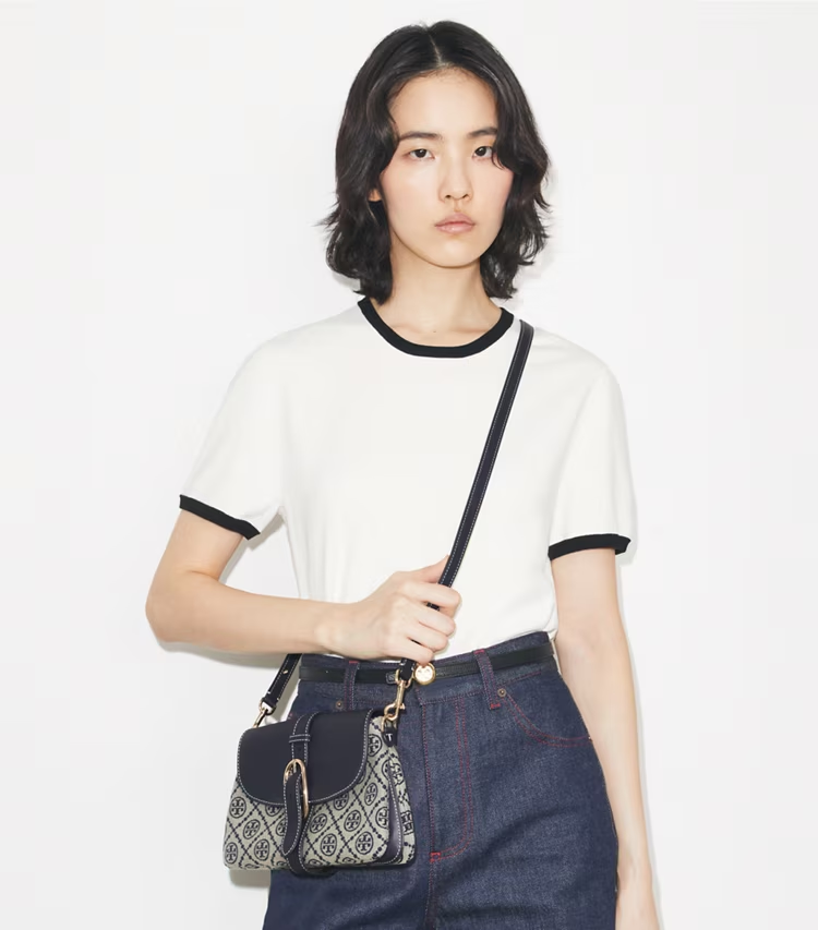 T Monogram Soft Small Shoulder Bag - Image 3