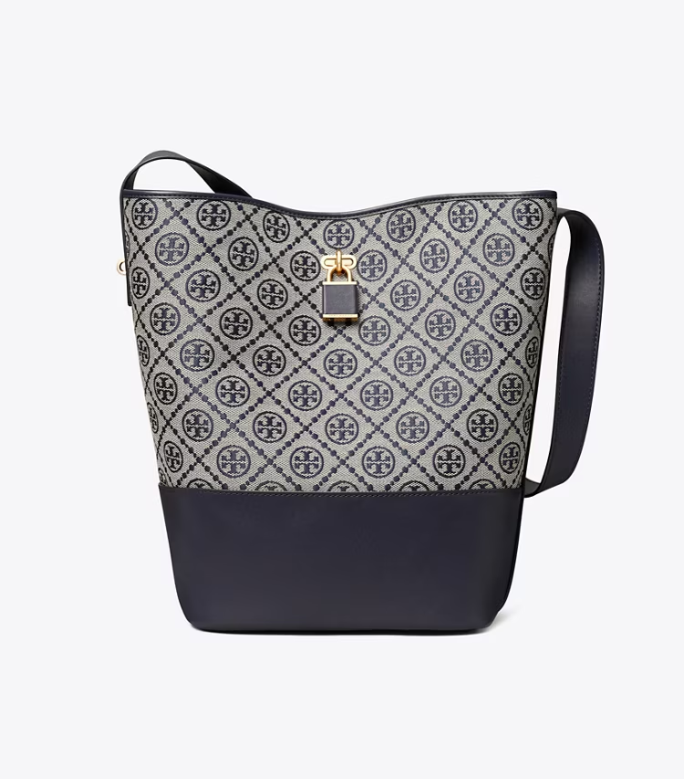 T Monogram Lock Slim Bucket Bag - Image 3