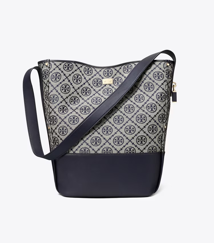 T Monogram Lock Slim Bucket Bag - Image 4