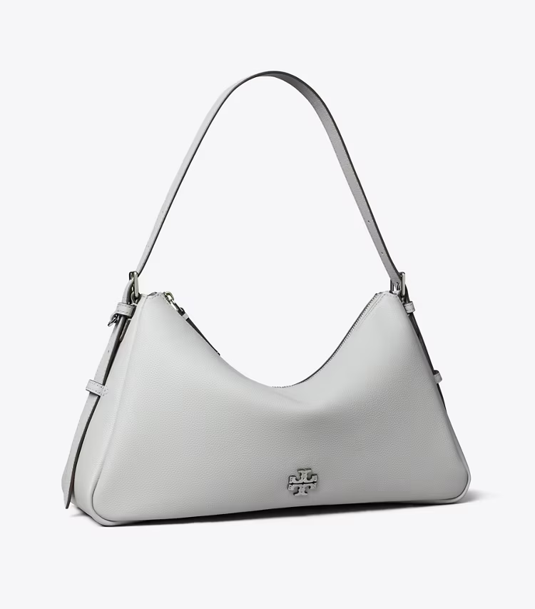 Leather Zip Top Shoulder Bag - Image 2