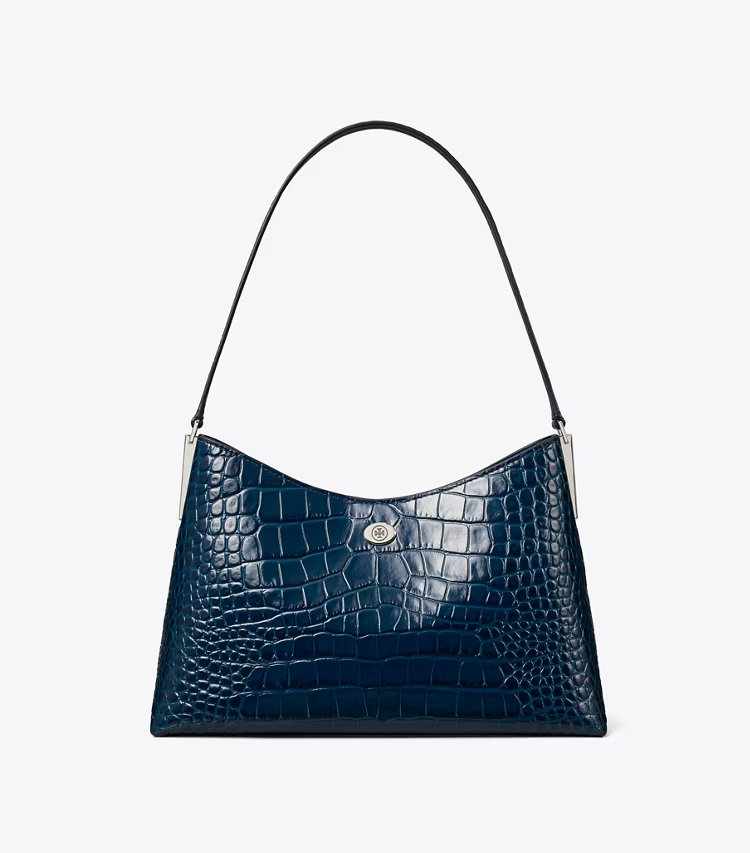 Small Robinson Croc-Embossed Shoulder Bag - Image 3