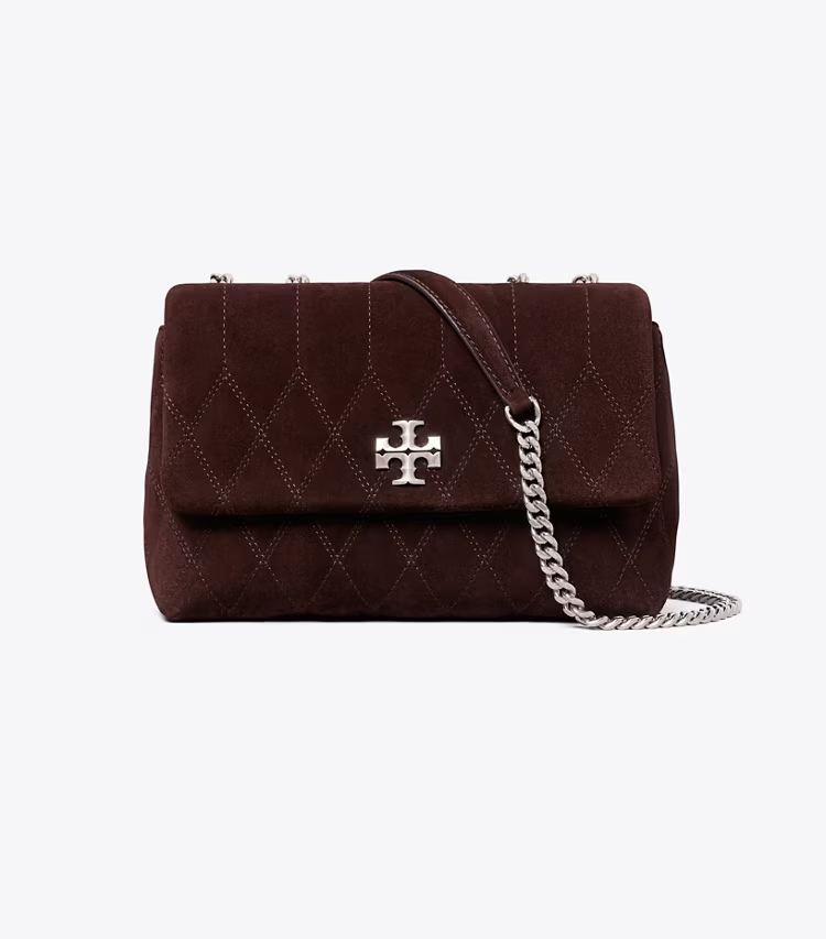 Small Kira Quilt Suede Shoulder Bag - Image 3