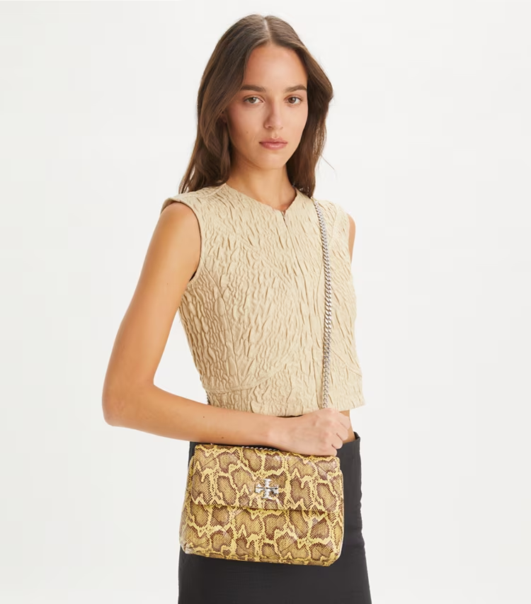 Small Kira Diamond Quilt Shoulder Bag - Image 3