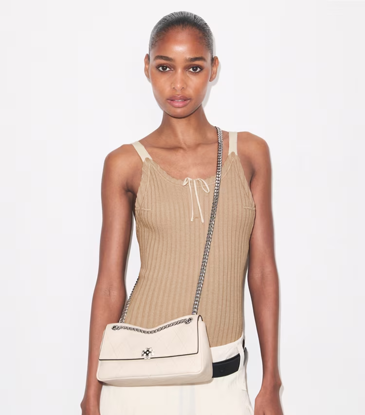 Small Charlie Quilted Shoulder Bag - Image 2