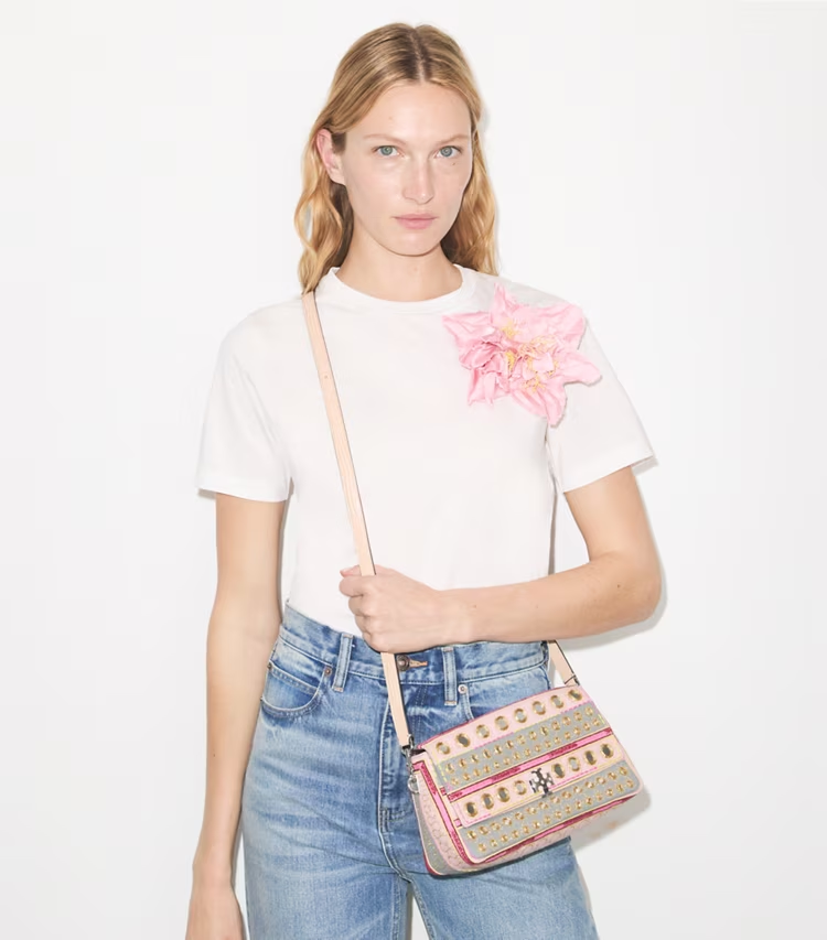 Small Charlie Embellished Shoulder Bag - Image 3