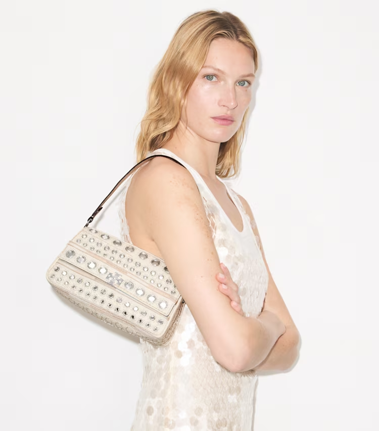 Small Charlie Embellished Shoulder Bag - Image 2