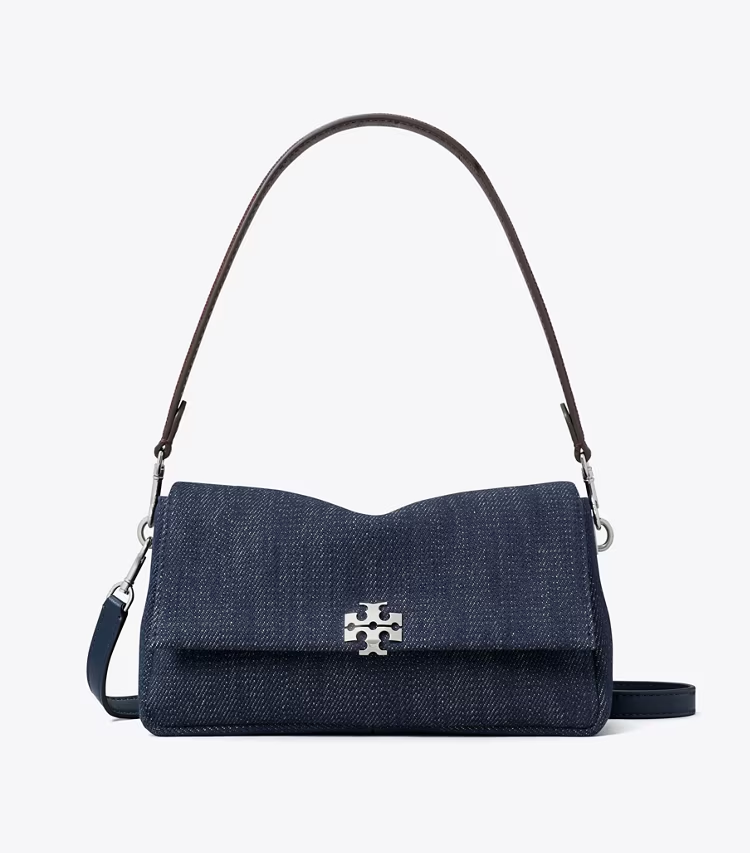 Small Charlie Denim Shoulder Bag - Image 4