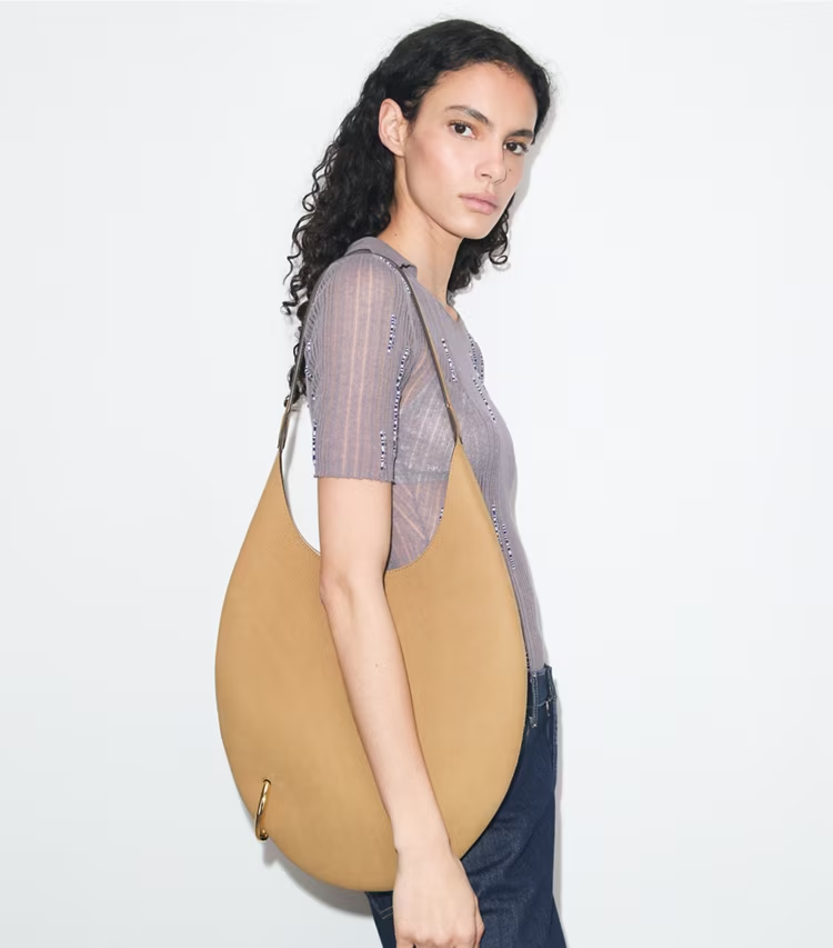 Pierced Nubuck Soft Bag - Image 2