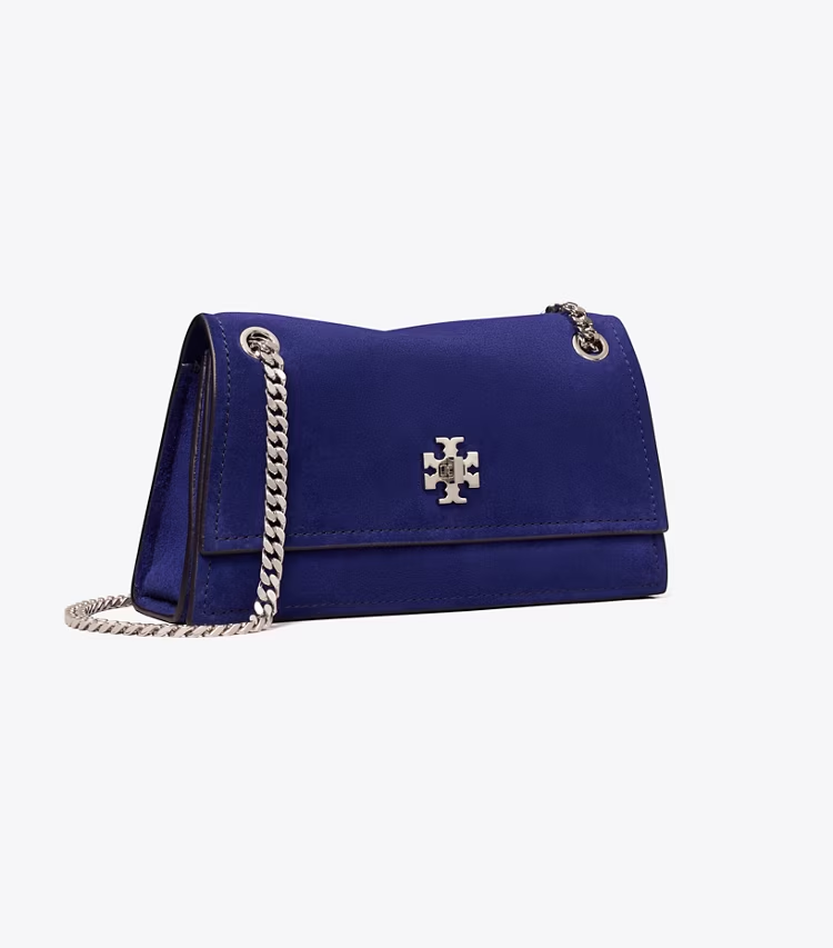 Mini Kira Turnlock Suede Shoulder Bag