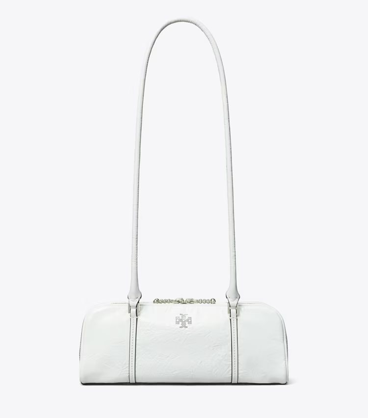 Mini Crinkle Leather Marshmallow Satchel - Image 3