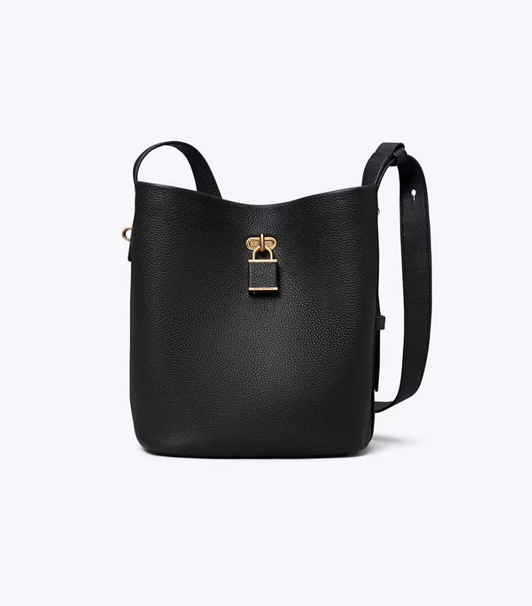 Medium Lock Slim Bucket Bag - Image 4