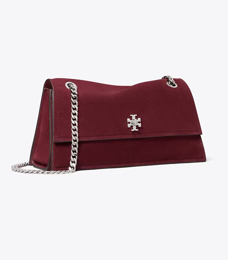 Kira Turnlock Suede Shoulder Bag