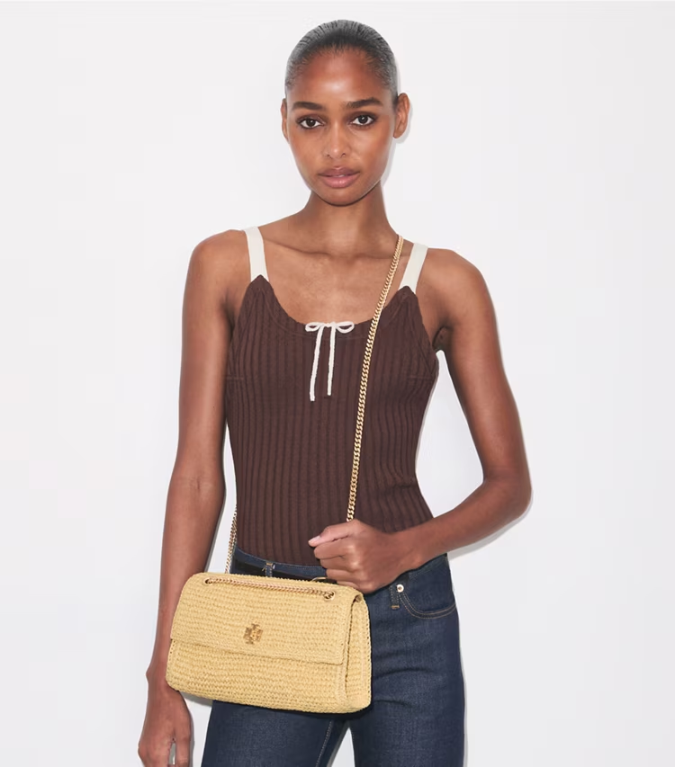 Kira Turnlock Woven Shoulder Bag - Image 3