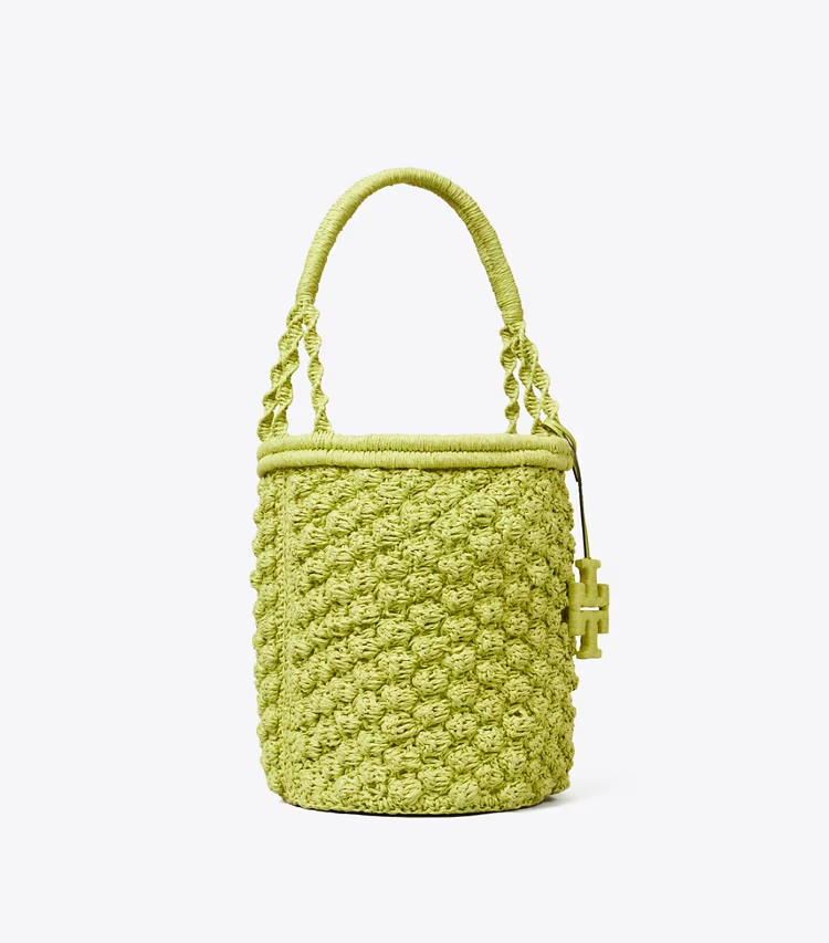 Ella Hand-Crocheted Popcorn Bucket Bag