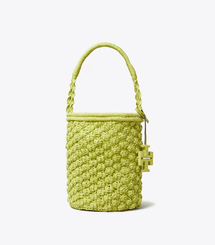Ella Hand-Crocheted Popcorn Bucket Bag - Image 3