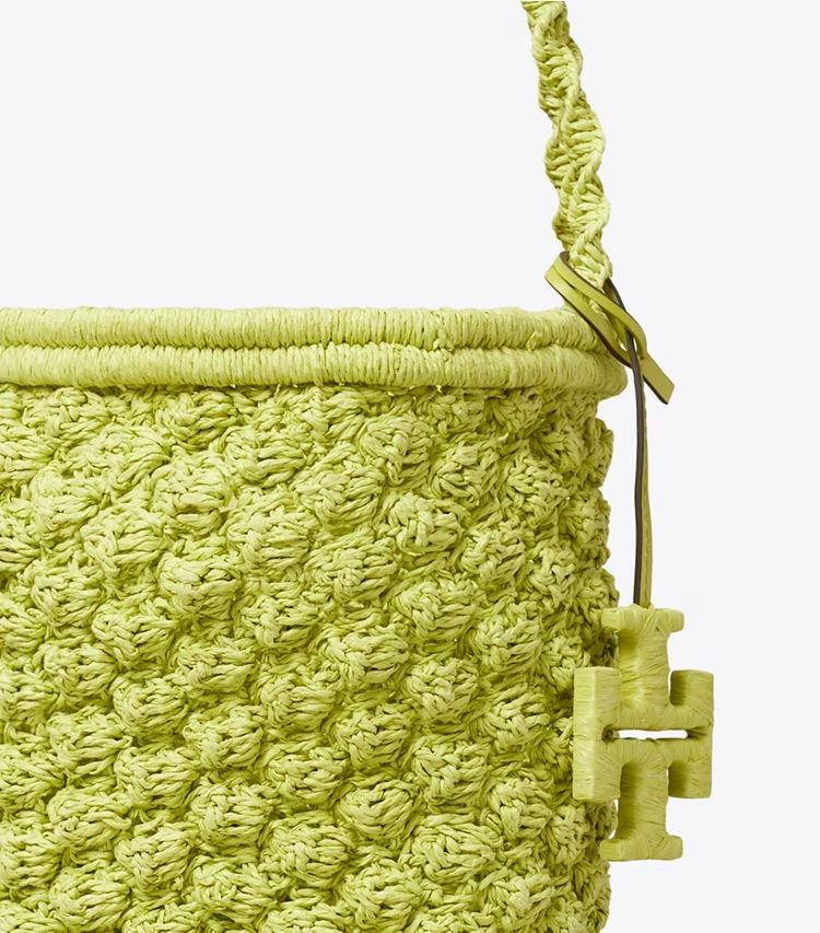 Ella Hand-Crocheted Popcorn Bucket Bag - Image 4