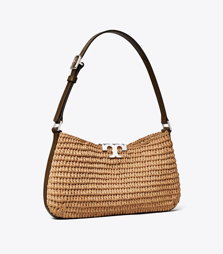 Eleanor Raffia Slim Shoulder Bag