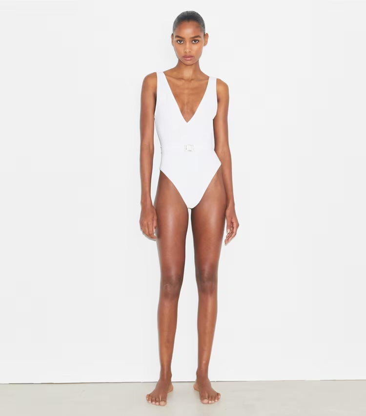 Belted Logo Swimsuit - Image 3