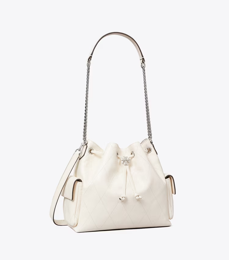 Charlie Quilted Drawstring Shoulder Bag