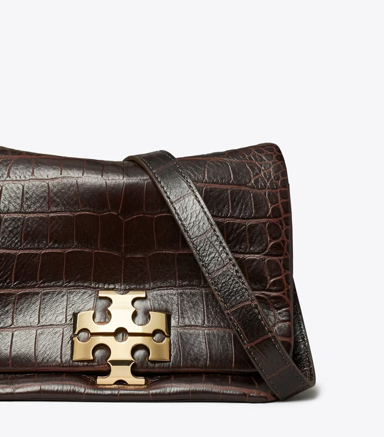 Charlie Runway Croc-Embossed Shoulder Bag - Image 4
