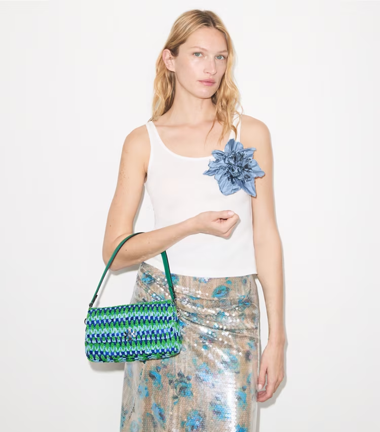 Small Charlie Beaded Shoulder Bag - Image 2