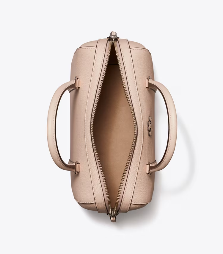 Pebbled Leather Satchel - Image 4