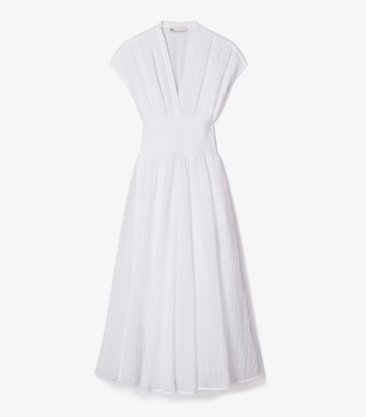 V-Neck Linen Dress