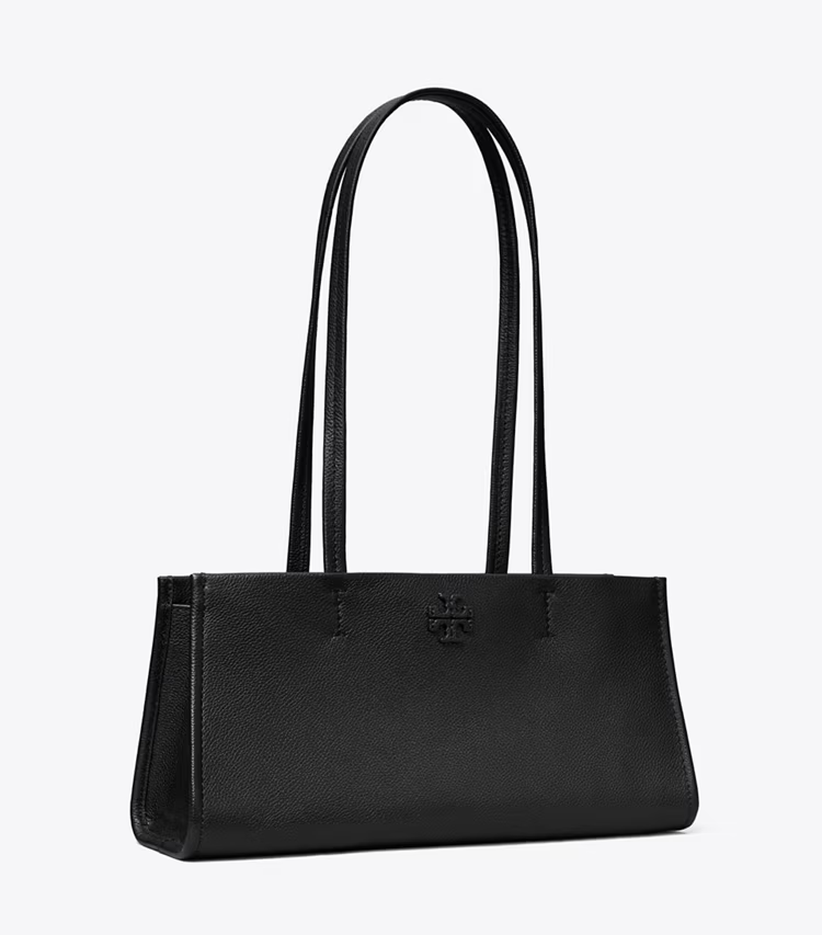 Leather East West Satchel