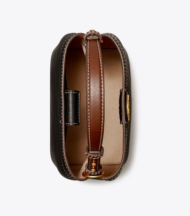 Leather Bucket Bag - Image 4