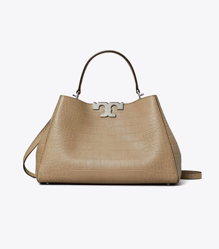 Eleanor Soft Croc-Embossed Satchel - Image 4