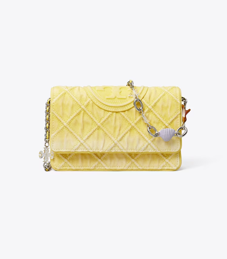 Fleming Denim Charm Chain Crossbody - Image 3