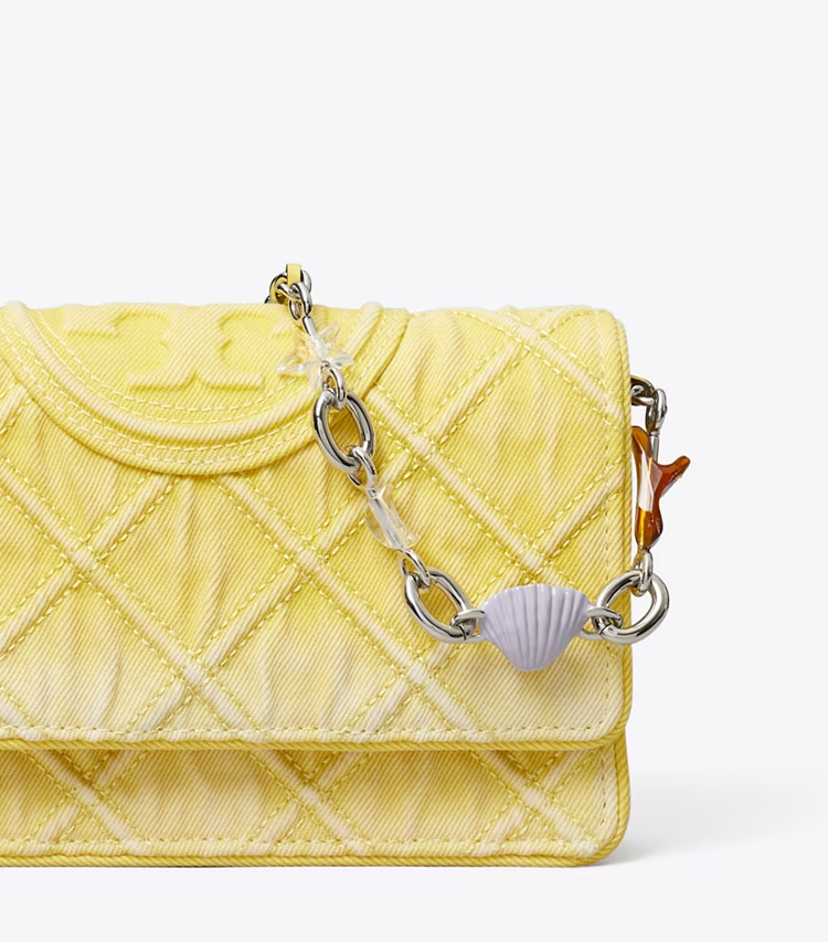 Fleming Denim Charm Chain Crossbody - Image 4