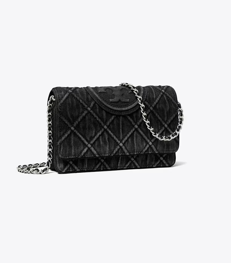 Fleming Denim Chain Crossbody