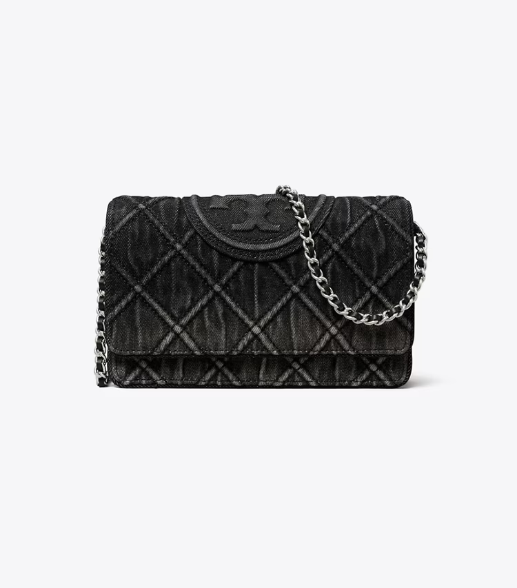 Fleming Denim Chain Crossbody - Image 3
