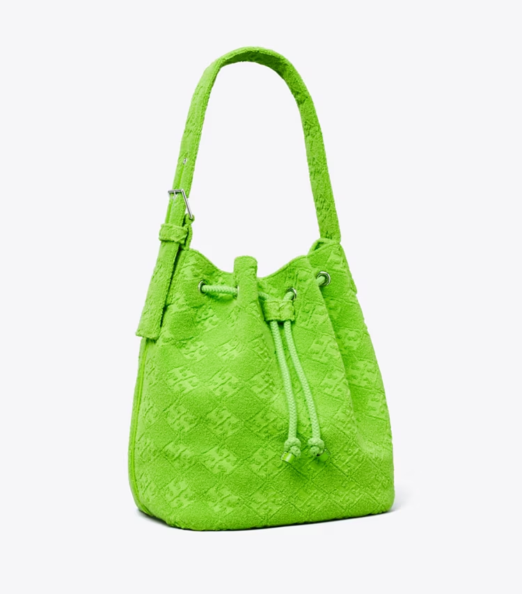 T Monogram Terry Oversized Bucket Bag